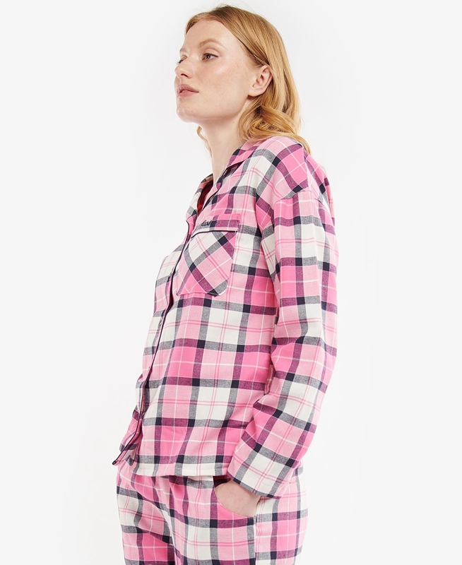 Pink Barbour Ellery PJ Set Women's Nightwear | DAKS-89372