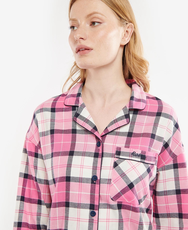 Pink Barbour Ellery PJ Set Women's Nightwear | DAKS-89372