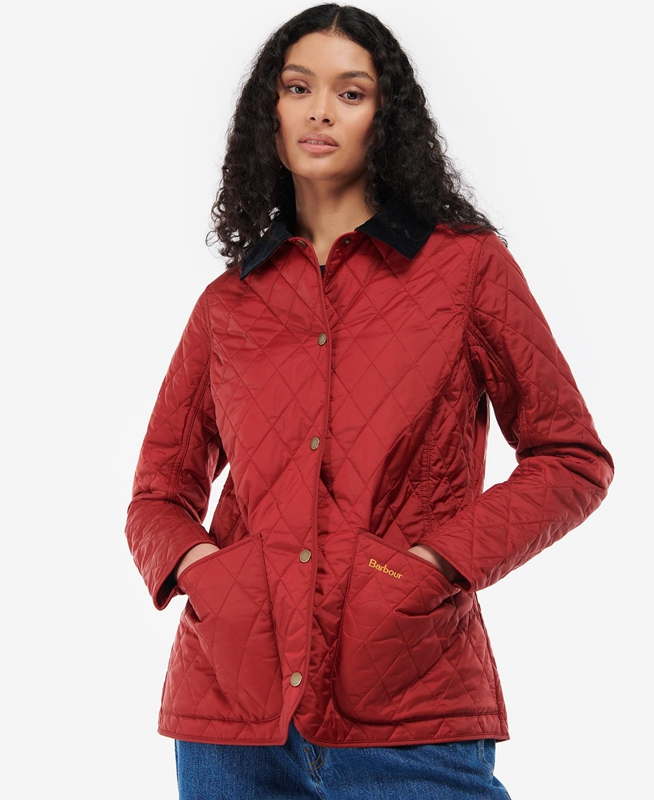 Red Barbour Annandale Women's Quilted Jackets | ZJCL-58694