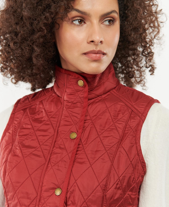 Red Barbour Cavalry Women's Vest | JTMQ-13592