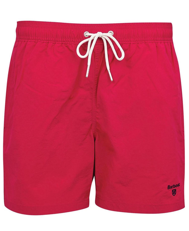 Red Barbour Essential Logo 5'' Swim Men's Pants | ILMY-25086