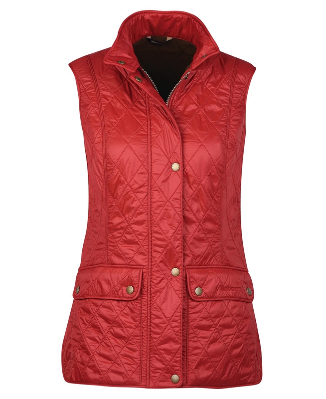 Red Barbour Wray Women's Vest | JIHS-82563