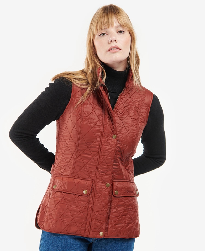 Red Barbour Wray Women's Vest | VNEA-96342