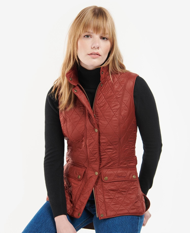 Red Barbour Wray Women\'s Vest | VNEA-96342