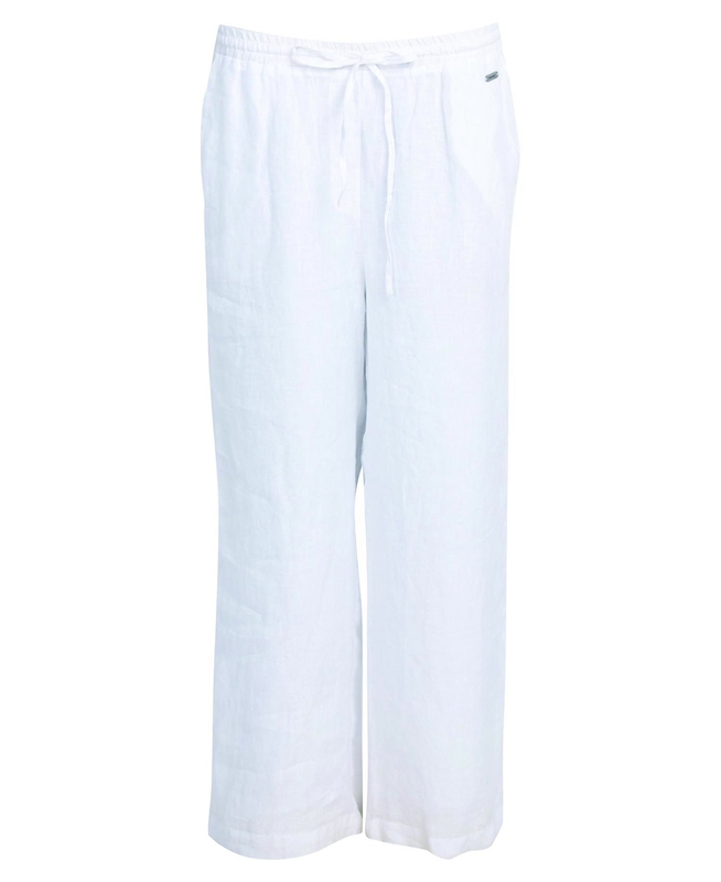 White Barbour Cherbury Trousers Women's Pants | MEVO-20438