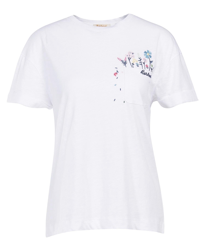 White Barbour Evergreen Women's T Shirts | WFRP-87263