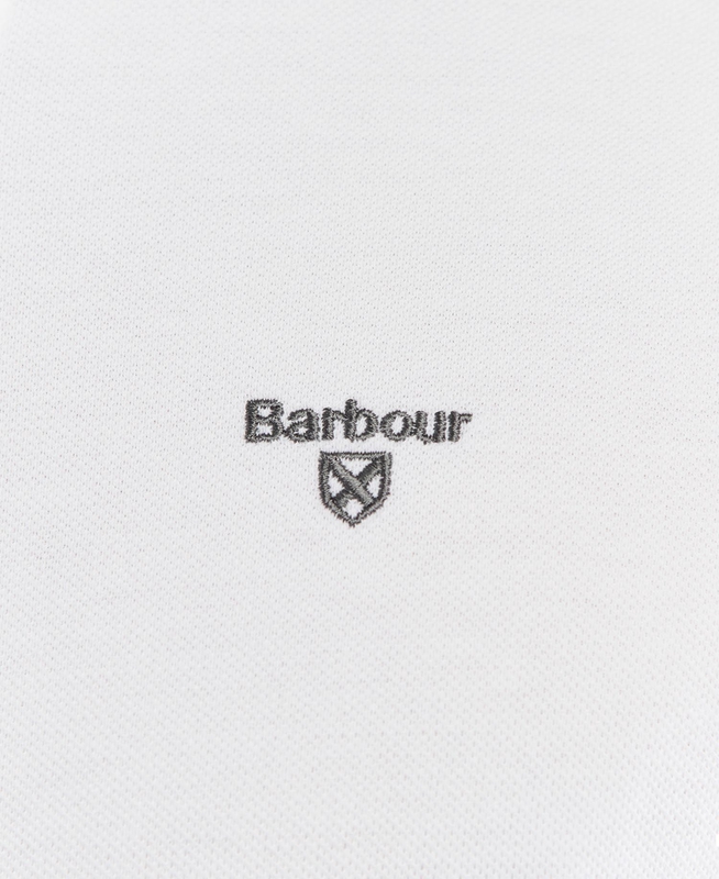 White Barbour Otterburn Men's Polo shirts | PMNW-20871