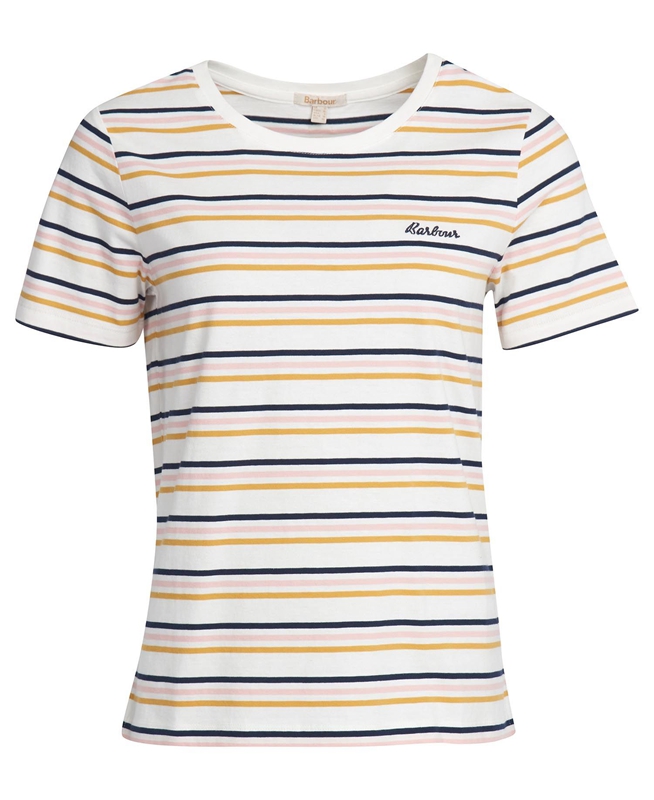 White Barbour Picnic Top Women's T Shirts | SQBV-94601