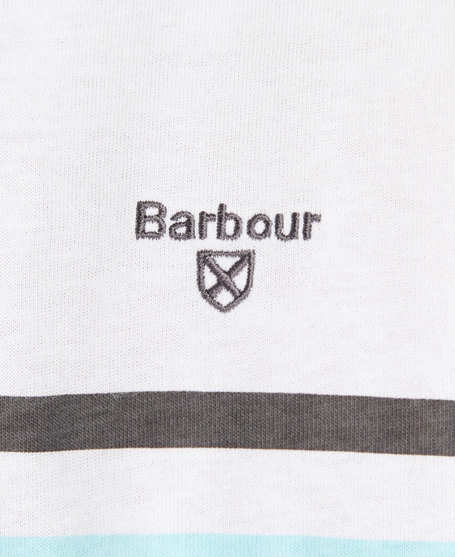 White Barbour Silsden Men's Polo shirts | LDZQ-34817