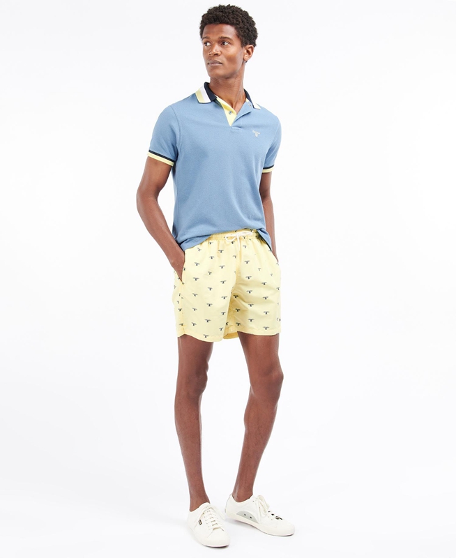 Yellow Barbour Coastal Swim Men's Pants | TQOG-81639