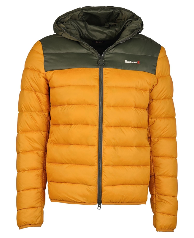 Yellow Barbour Kendle Baffle Men's Quilted Jackets | TKCU-83264