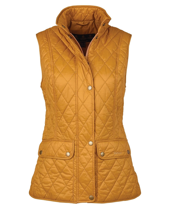 Yellow Barbour Otterburn Women's Vest | HSVZ-10593