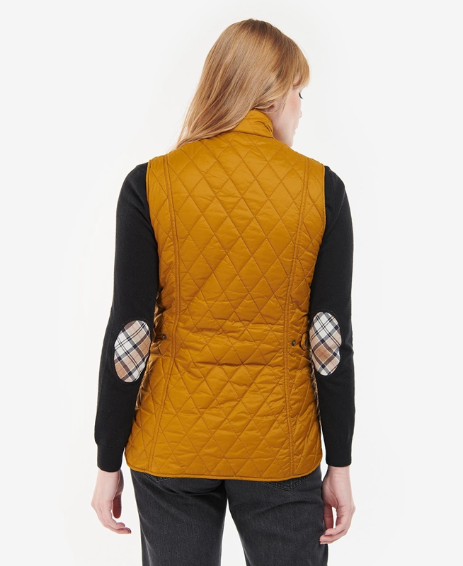 Yellow Barbour Otterburn Women's Vest | HSVZ-10593